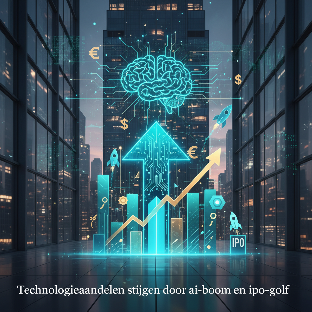 Technologieaandelen stijgen door ai-boom en ipo-golf