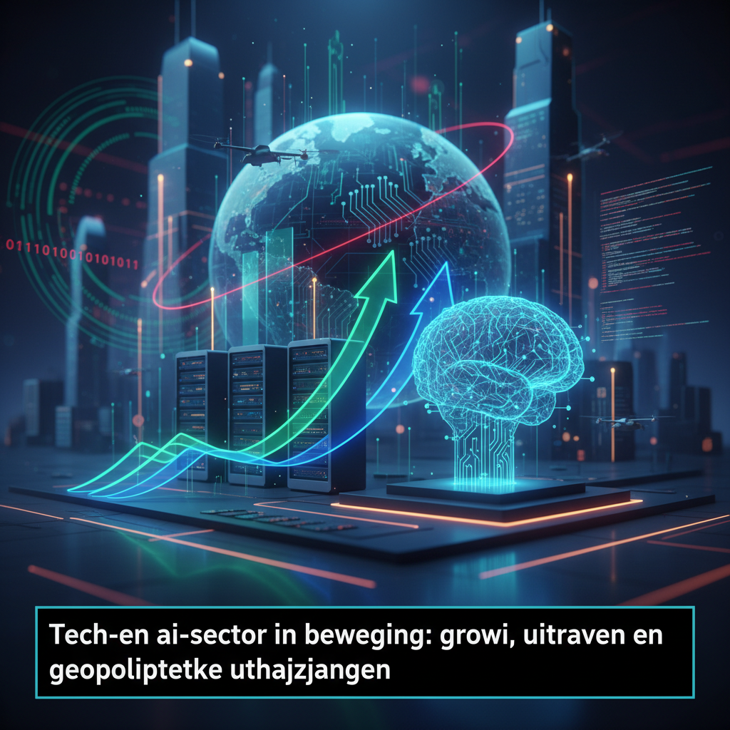 Tech- en ai-sector in beweging: groei, uitgaven en geopolitieke uitdagingen