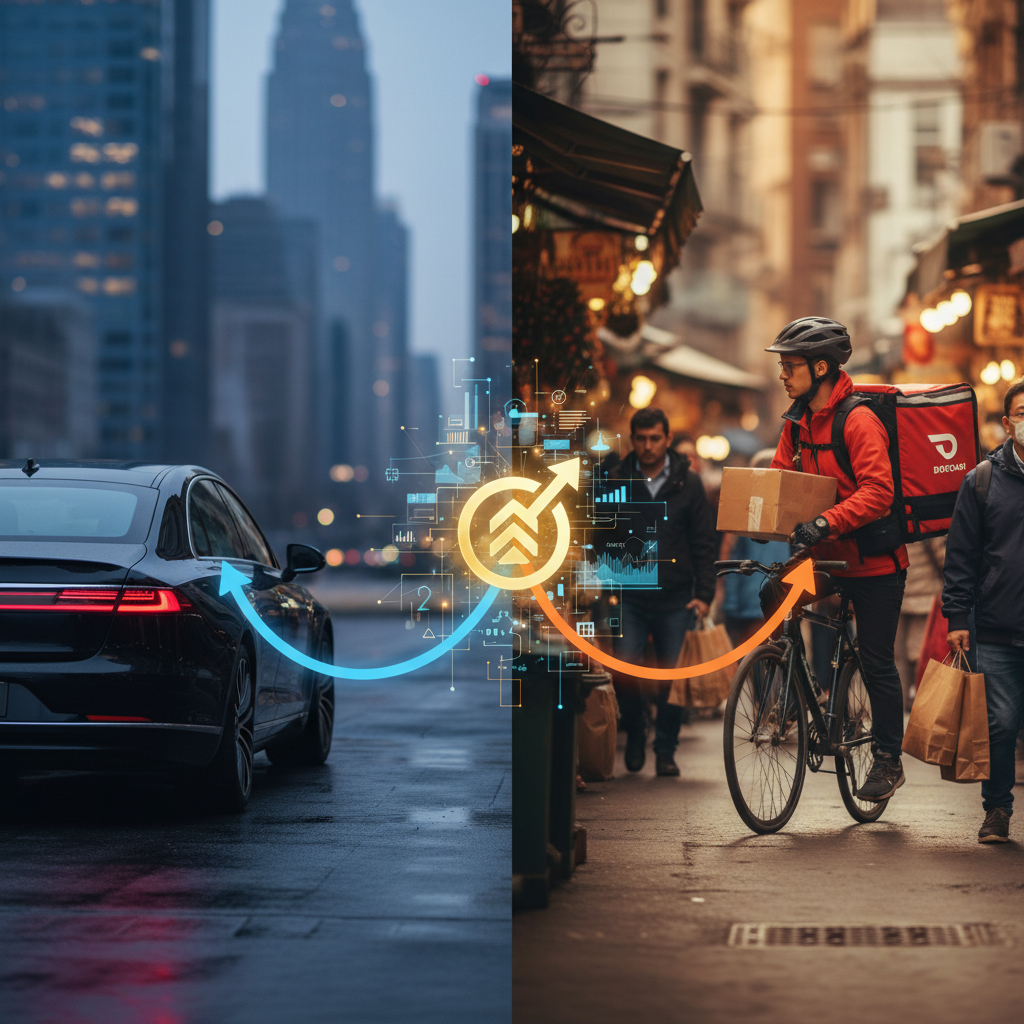 **Uber en DoorDash strijden om delivery hero: Overnamekoorts in de tech-sector**